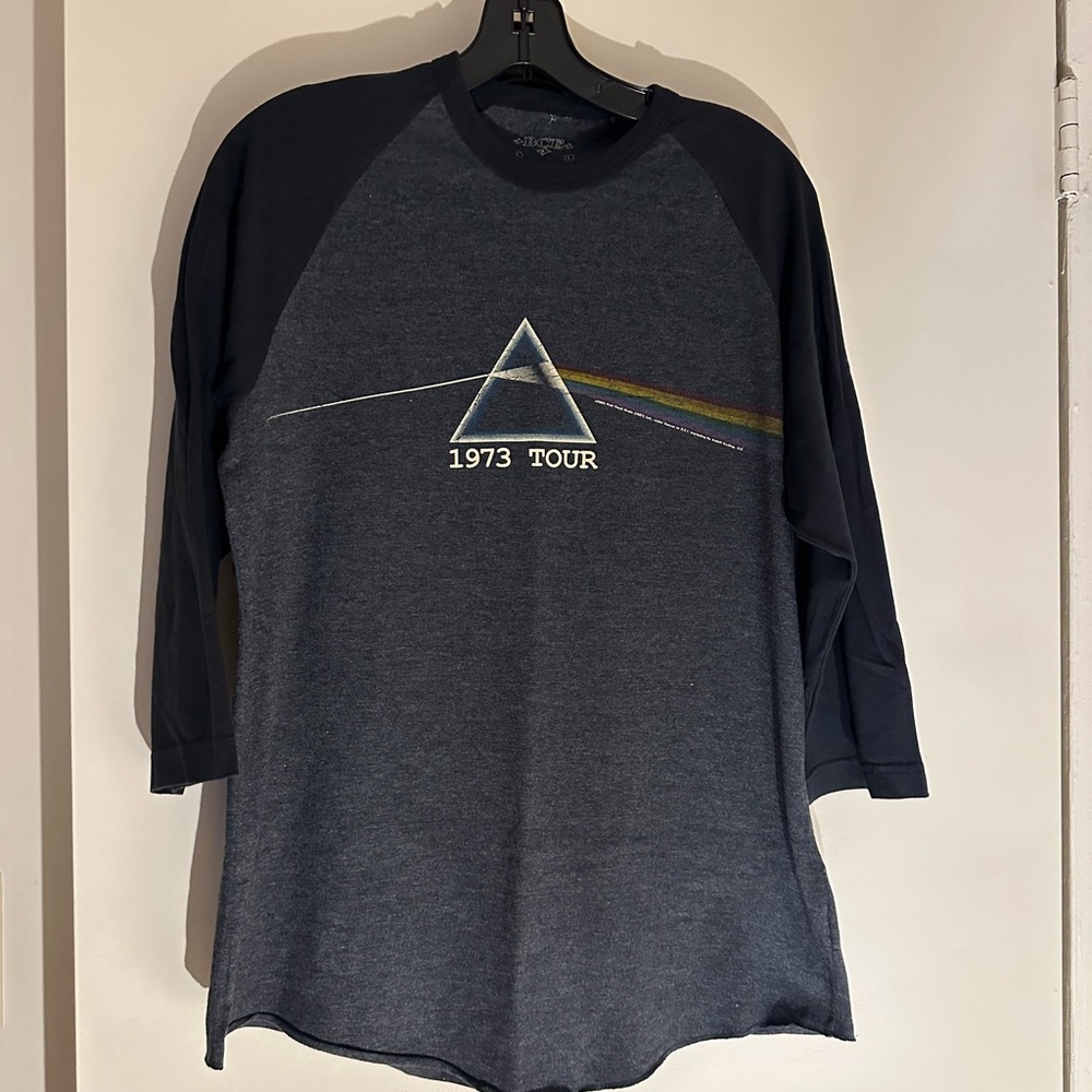 Pink Floyd Dark Side of the Moon Long Sleeve Raglan - Size Large